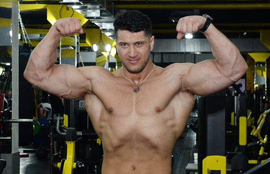 Chechen bodybuilder Rustam Ocherkhadzhiyev