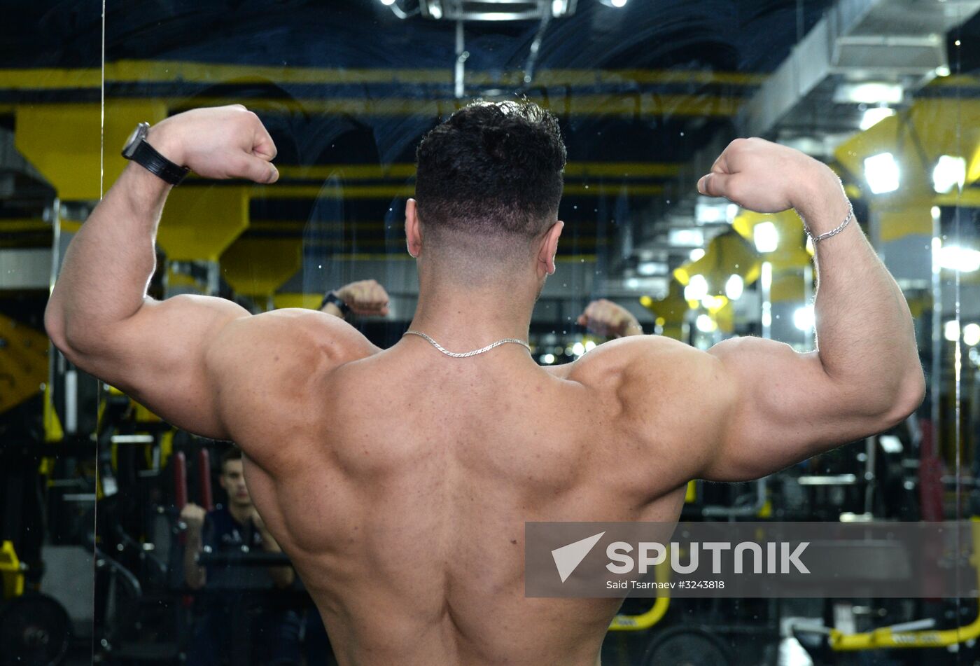Chechen bodybuilder Rustam Ocherkhadzhiyev
