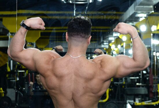 Chechen bodybuilder Rustam Ocherkhadzhiyev