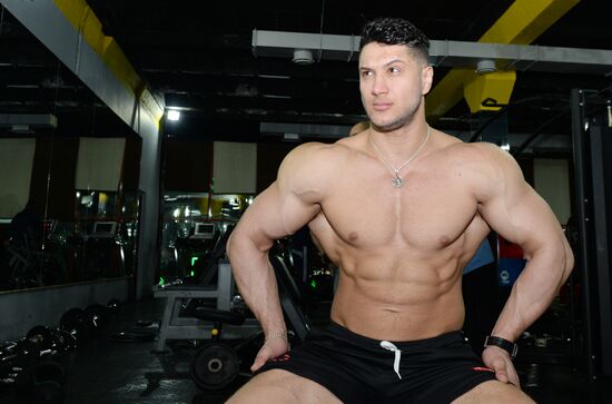 Chechen bodybuilder Rustam Ocherkhadzhiyev