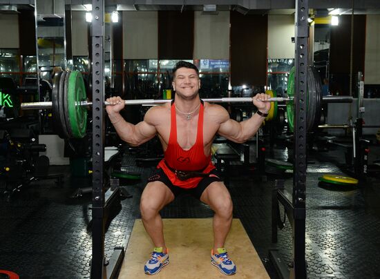 Chechen bodybuilder Rustam Ocherkhadzhiyev