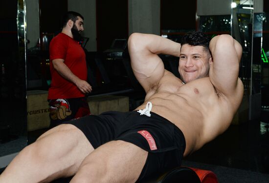 Chechen bodybuilder Rustam Ocherkhadzhiyev