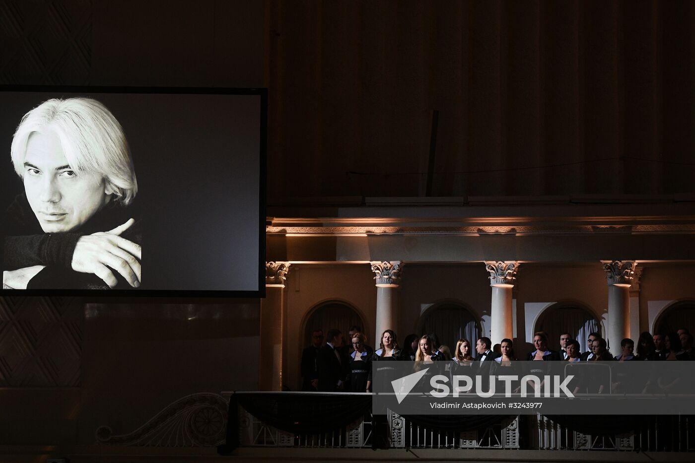 Opera singer Dmitri Hvorostovsky lies in repose