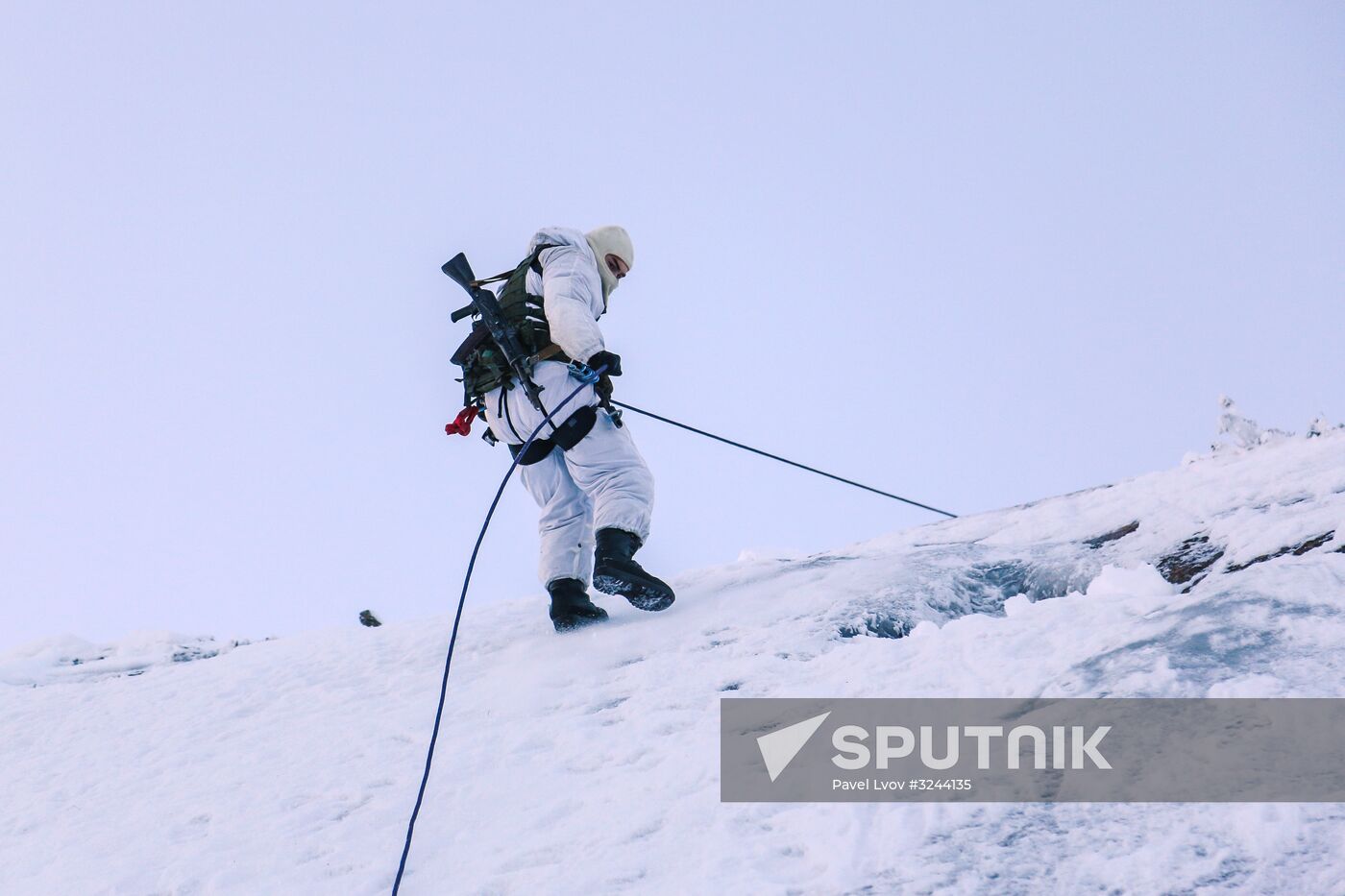 Training grounds for Naval Infantry in Murmansk region