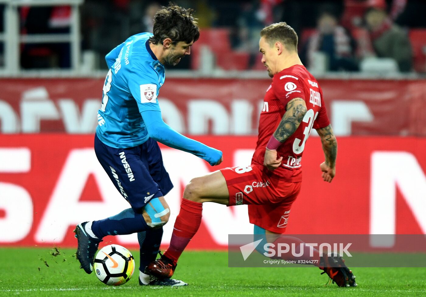 Football. RFPL. Spartak vs. Zenit