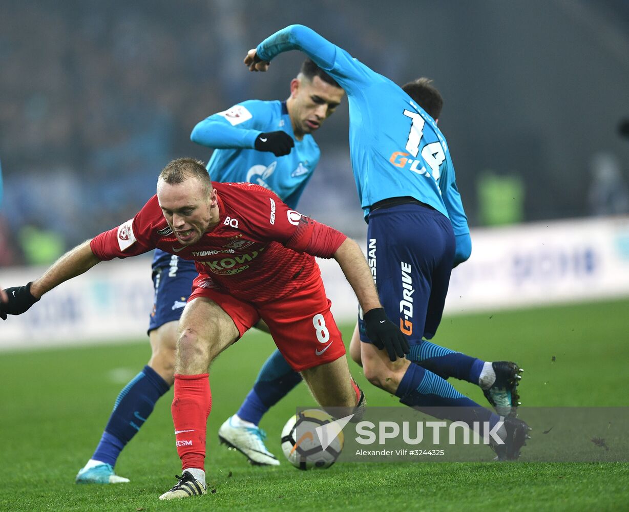 Football. RFPL. Spartak vs. Zenit