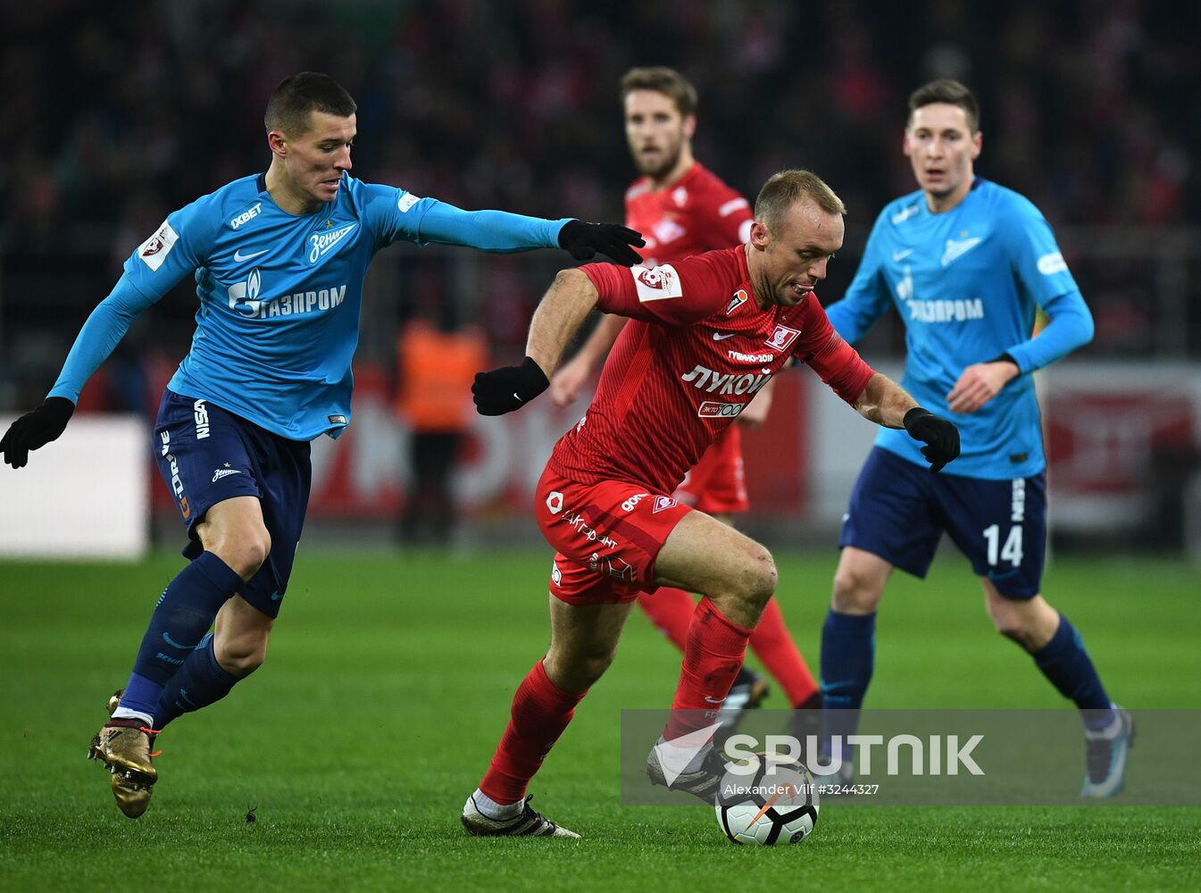 Football. RFPL. Spartak vs. Zenit