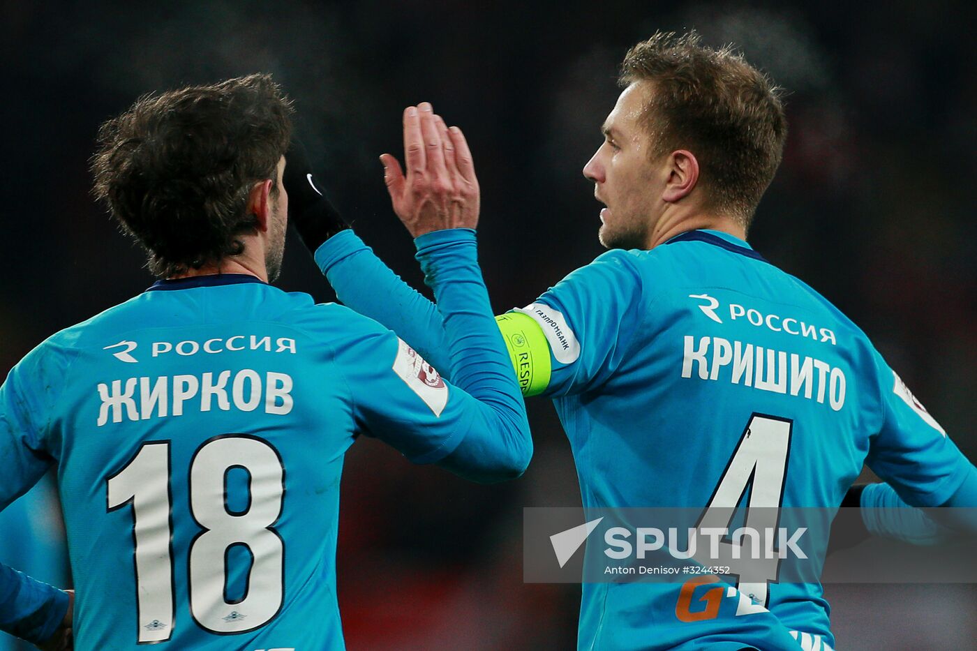 Football. RFPL. Spartak vs. Zenit