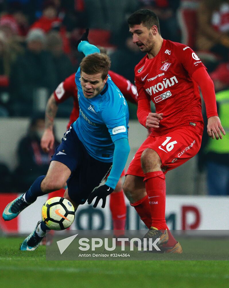 Football. RFPL. Spartak vs. Zenit
