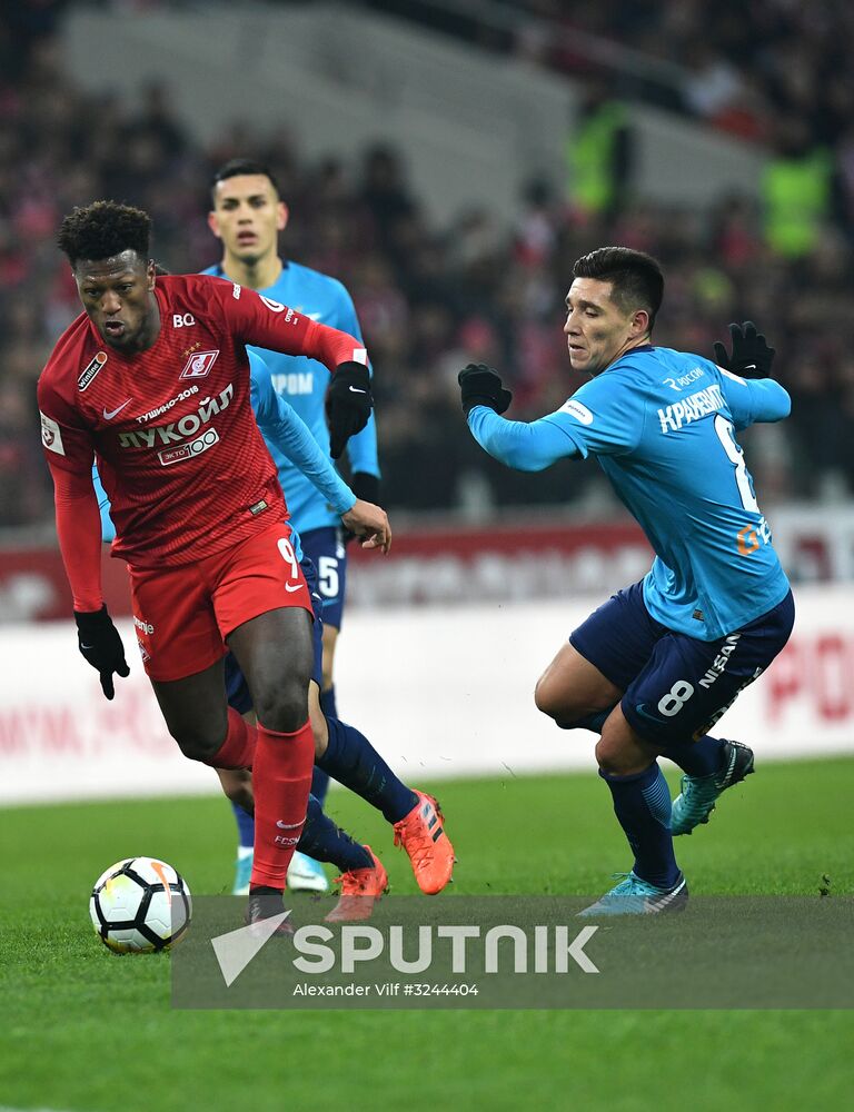 Football. RFPL. Spartak vs. Zenit