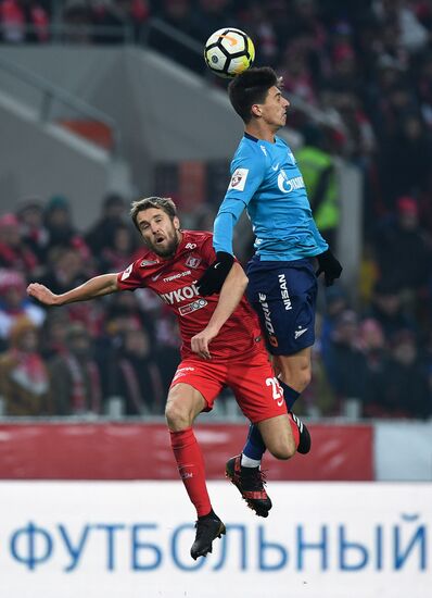 Football. Russian Football Premier League. Spartak vs. Zenit