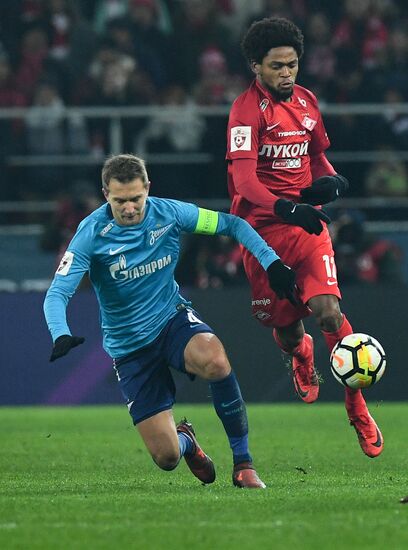 Football. Russian Football Premier League. Spartak vs. Zenit