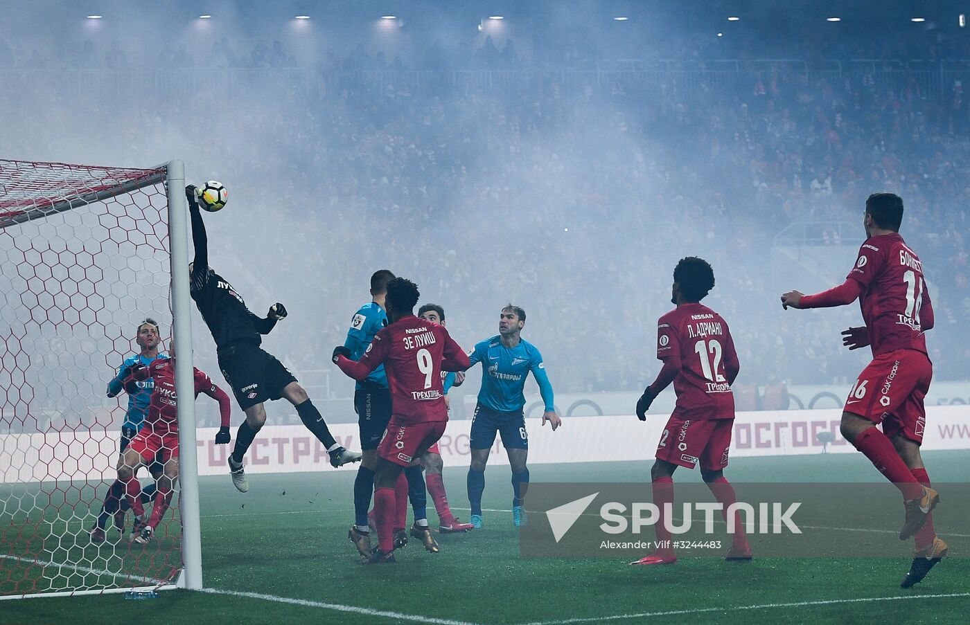 Football. Russian Football Premier League. Spartak vs. Zenit