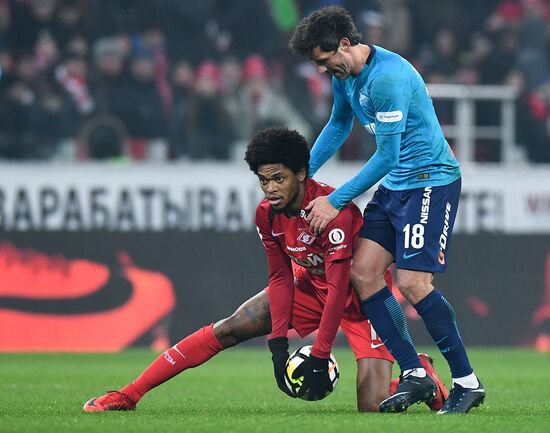 Football. Russian Football Premier League. Spartak vs. Zenit