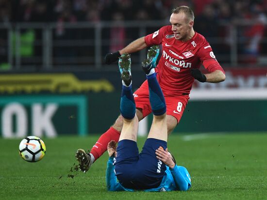 Football. Russian Football Premier League. Spartak vs. Zenit