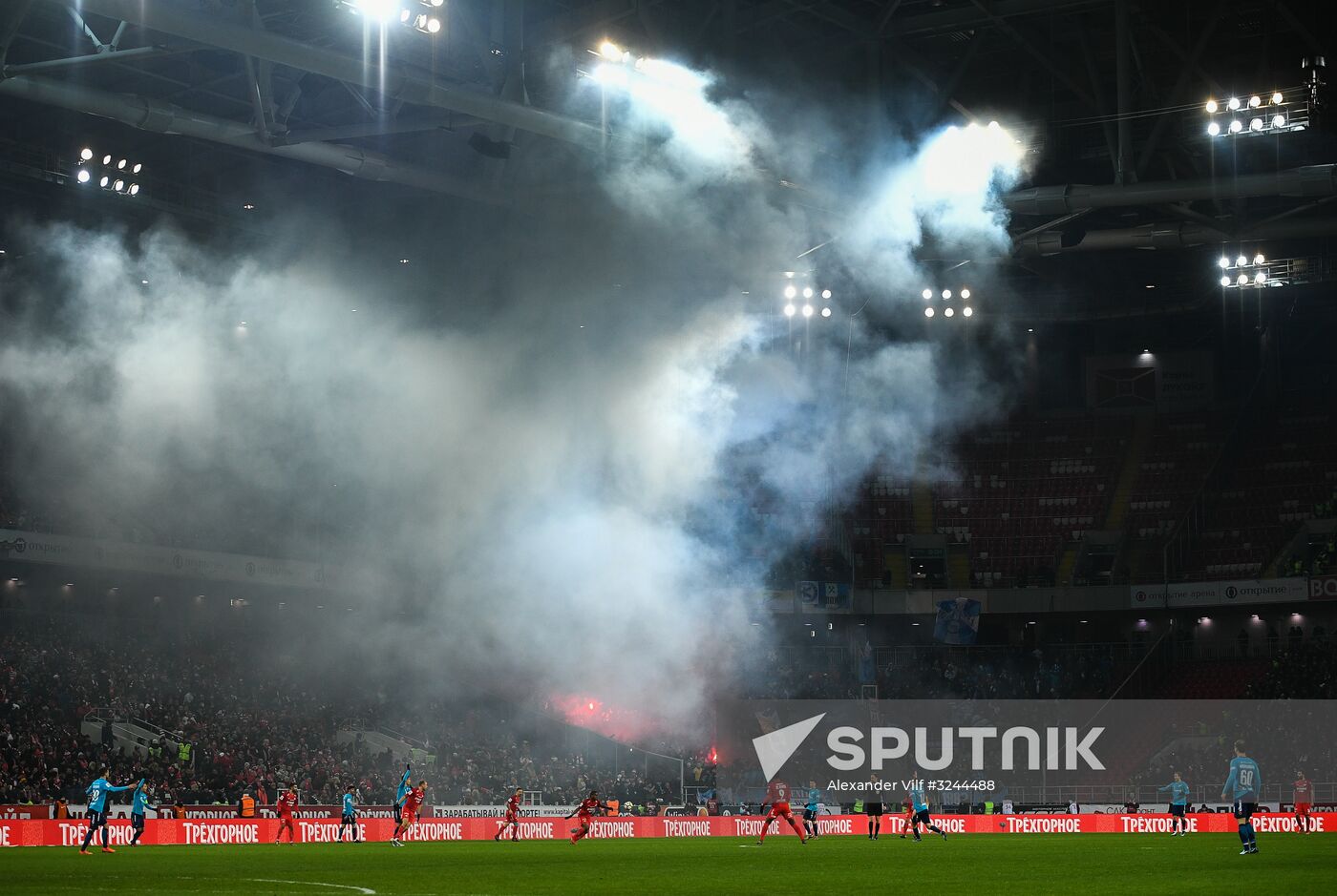Football. Russian Football Premier League. Spartak vs. Zenit