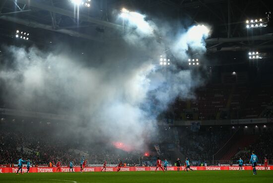 Football. Russian Football Premier League. Spartak vs. Zenit