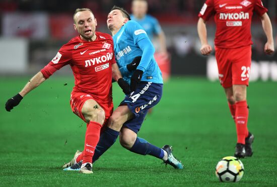 Football. Russian Football Premier League. Spartak vs. Zenit