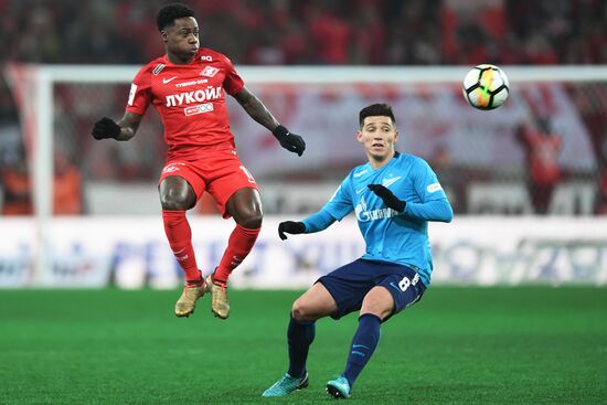 Football. Russian Football Premier League. Spartak vs. Zenit