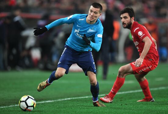 Football. Russian Football Premier League. Spartak vs. Zenit