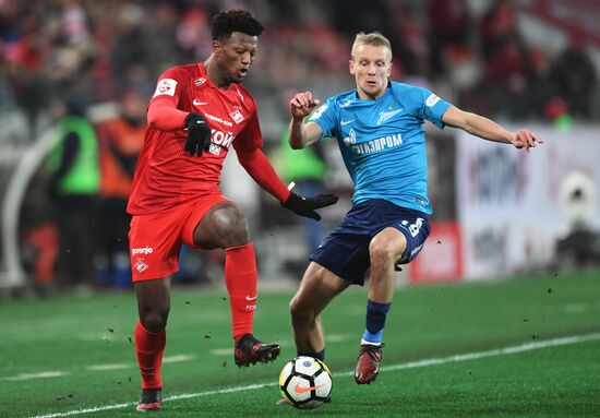 Football. Russian Football Premier League. Spartak vs. Zenit