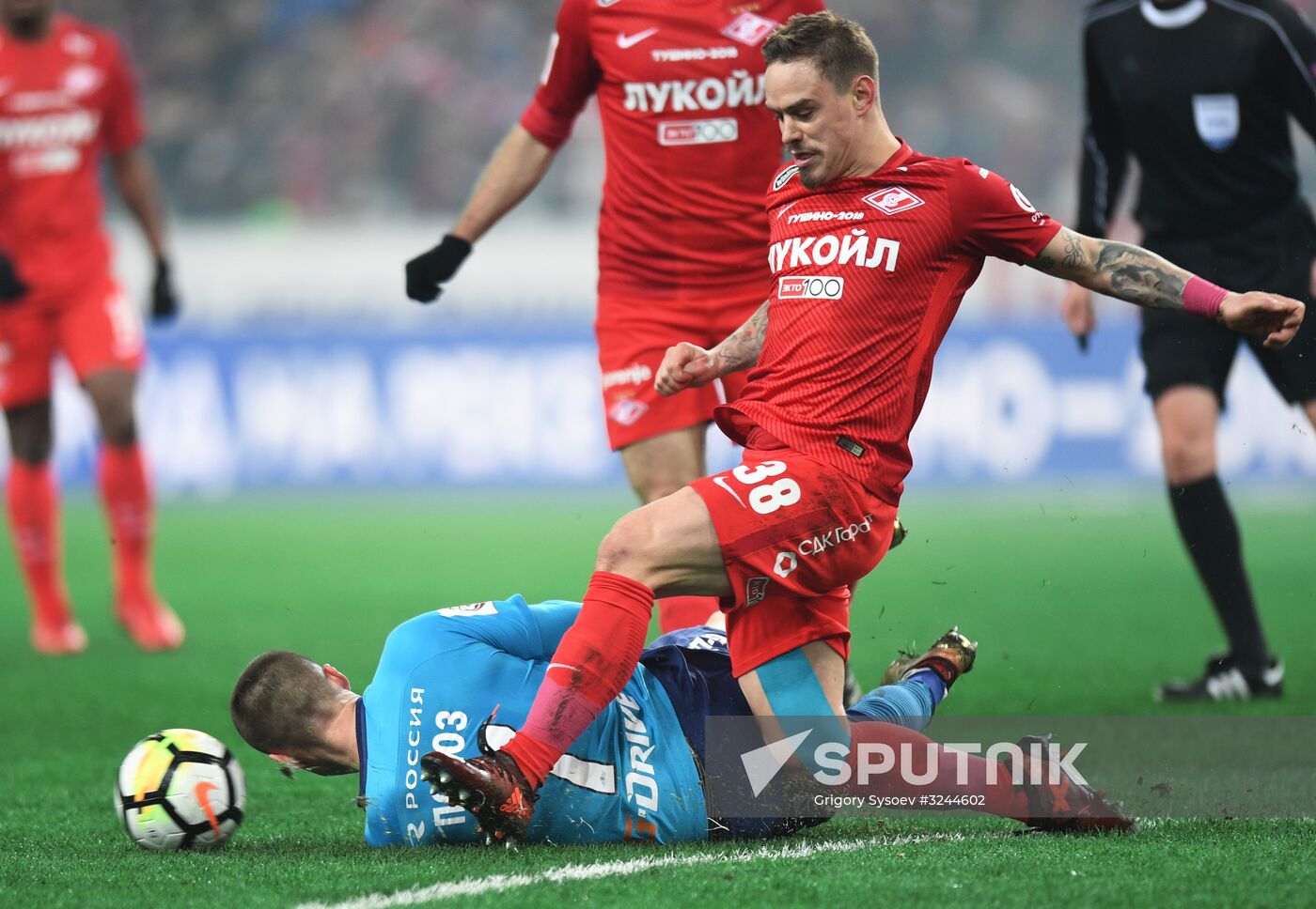 Football. Russian Football Premier League. Spartak vs. Zenit
