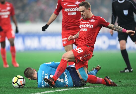 Football. Russian Football Premier League. Spartak vs. Zenit