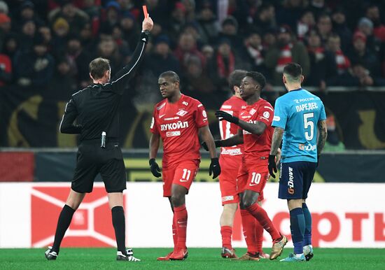 Football. Russian Football Premier League. Spartak vs. Zenit
