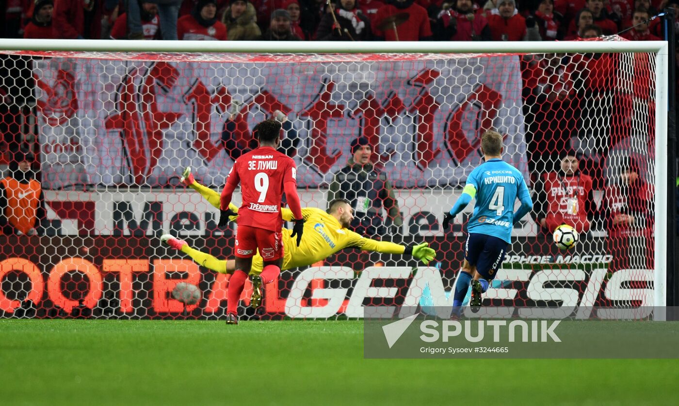 Russian Football Premier League. Spartak Moscow vs. Zenit St. Petersburg