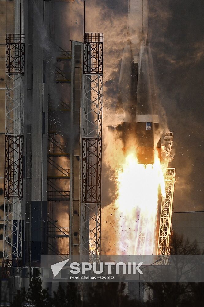 Soyuz-2.16 rocket launches Meteor No. 2-1 spacecraft from Vostochny space center