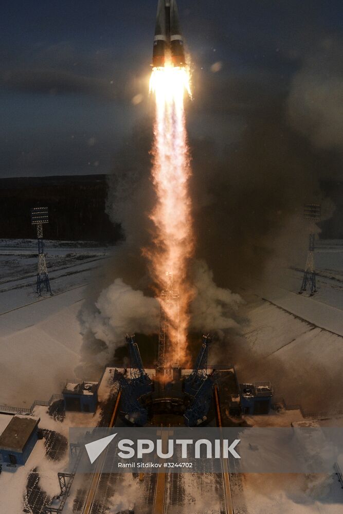 Soyuz-2.16 rocket launches Meteor No. 2-1 spacecraft from Vostochny space center