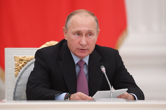 Vladimir Putin chairs Coordinating Council meeting