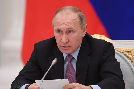 Vladimir Putin chairs Coordinating Council meeting