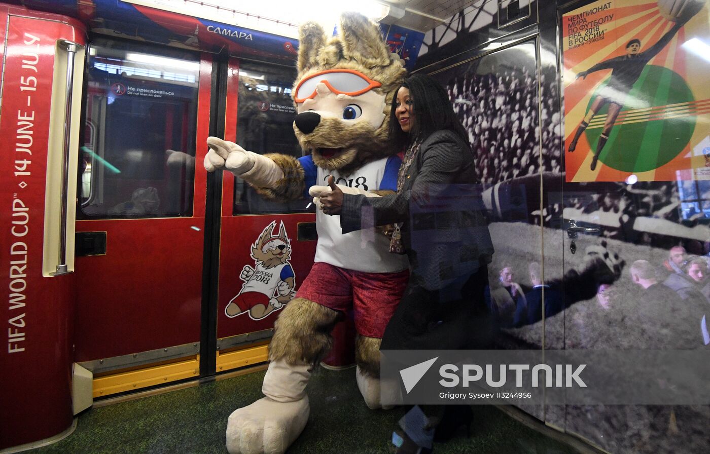 Presentation of official 2018 FIFA World Cup train