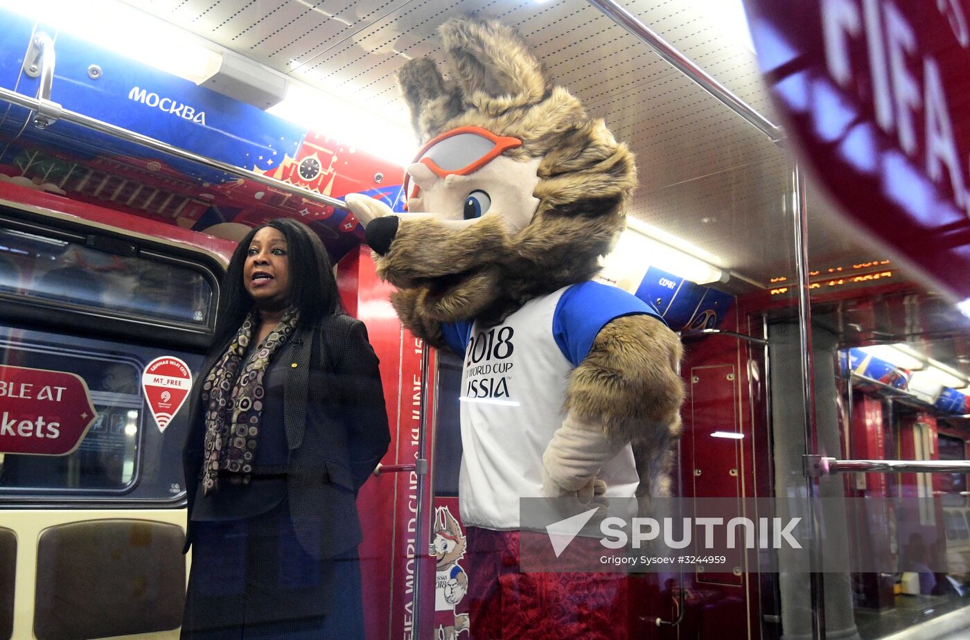Presentation of official 2018 FIFA World Cup train