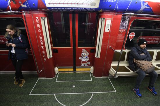 Presentation of official 2018 FIFA World Cup train