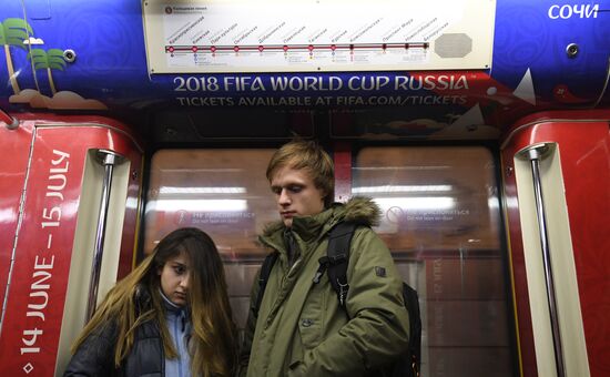 Presentation of official 2018 FIFA World Cup train