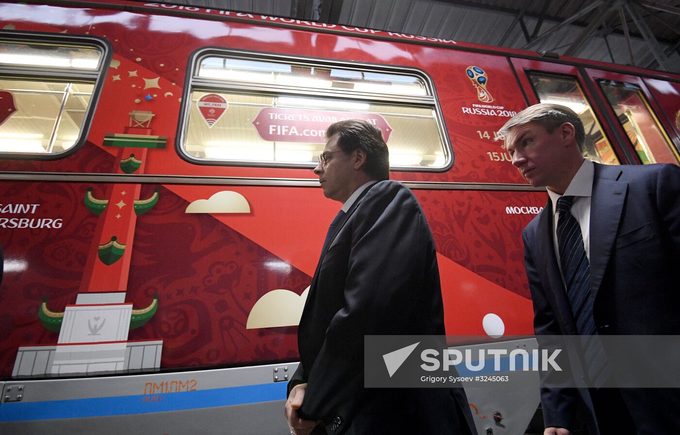 Presentation of official 2018 FIFA World Cup train