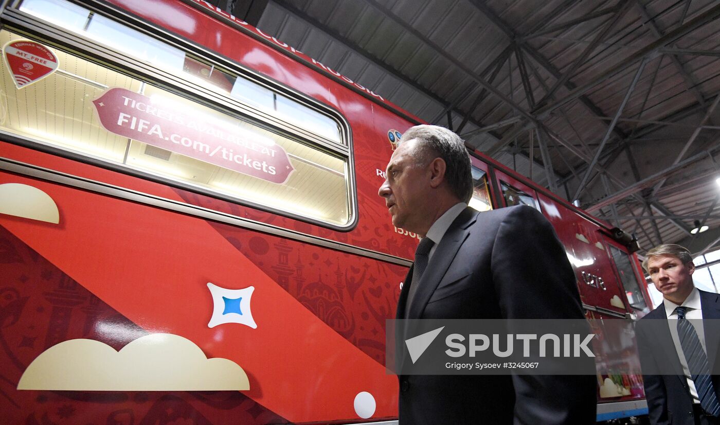 Presentation of official 2018 FIFA World Cup train