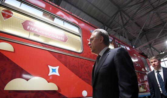 Presentation of official 2018 FIFA World Cup train
