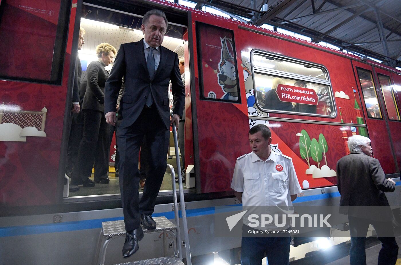 Presentation of official 2018 FIFA World Cup train
