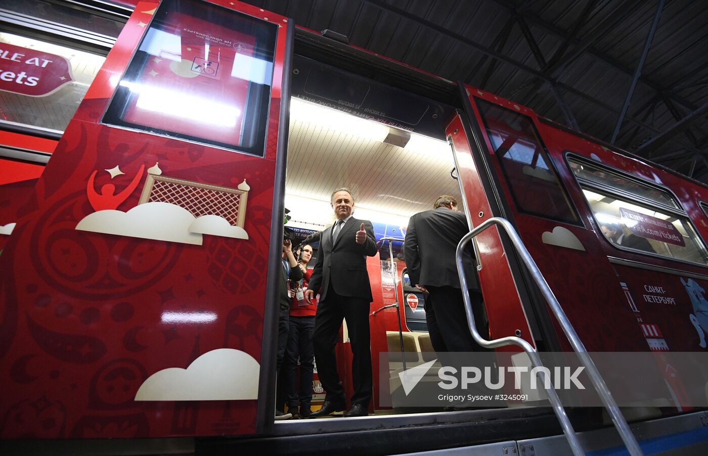 Presentation of official 2018 FIFA World Cup train