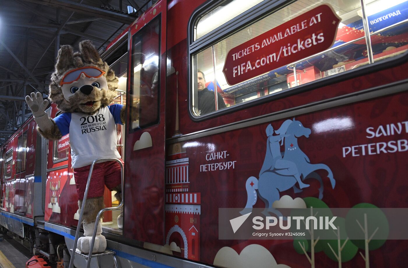 Presentation of official 2018 FIFA World Cup train