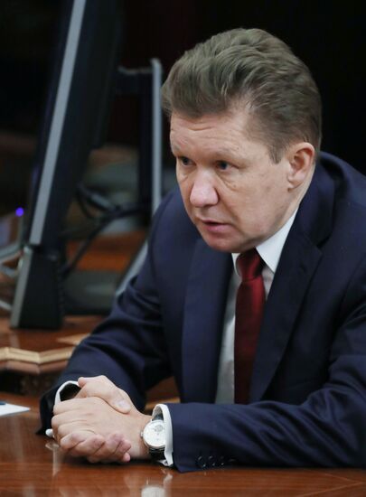 President Putin meets with Gazprom Head Alexei Miller