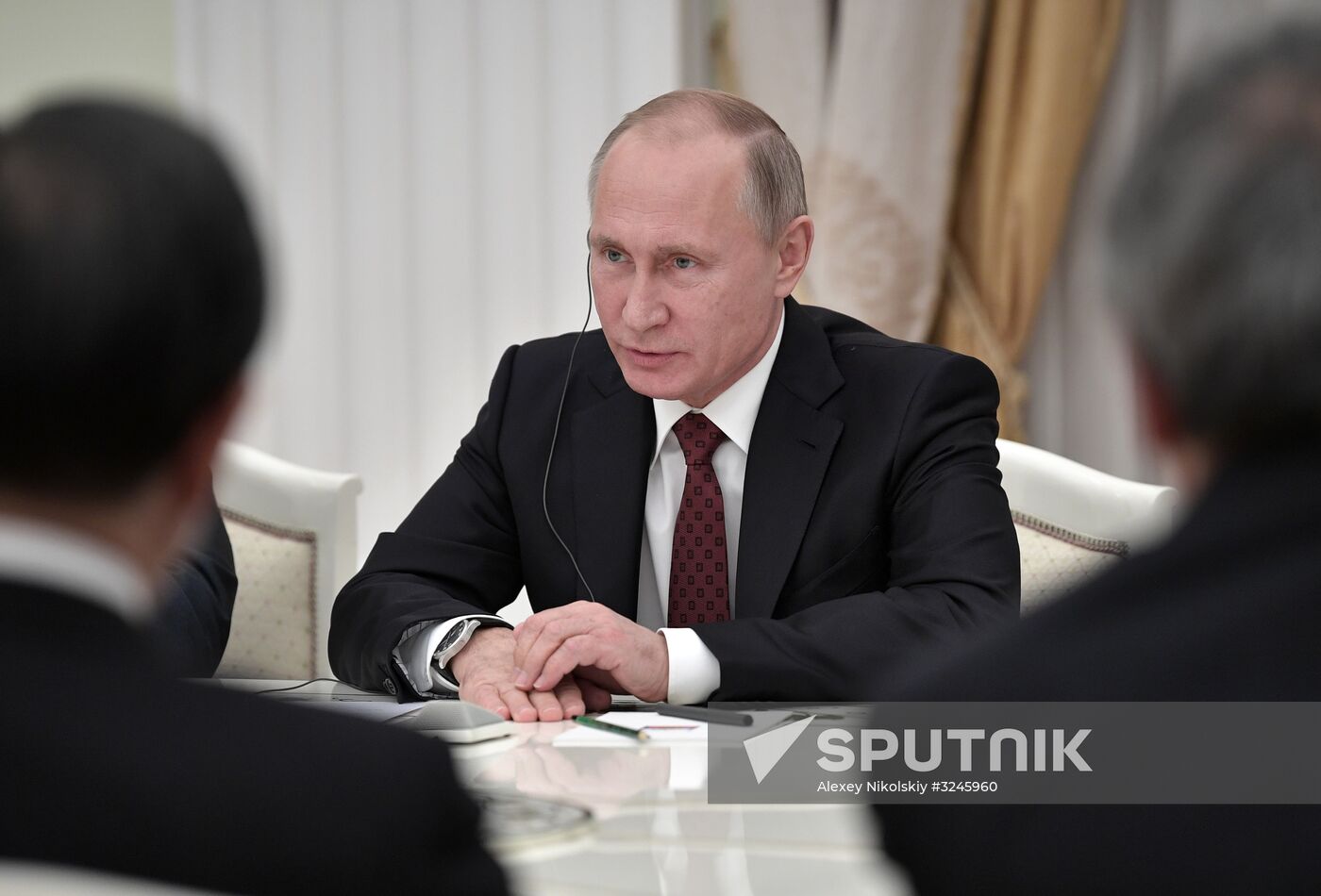 Russian President Vladimir Putin meets with Premier of People's Republic of China Li Keqiang