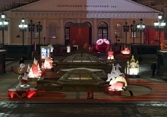 Art objects installed ahead of 2018 FIFA World Cup Russia Final Draw