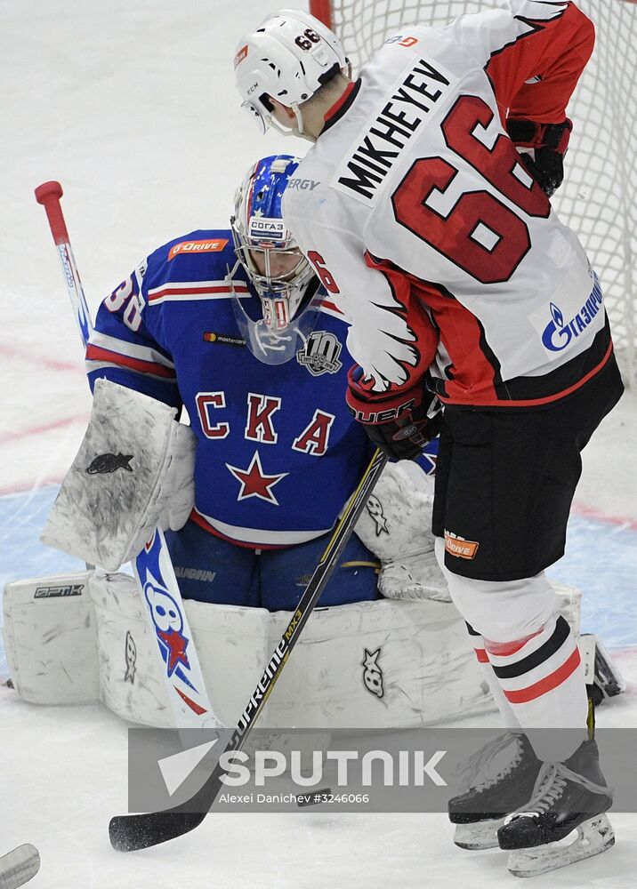 Kontinental Hockey League. SKA vs. Avangard