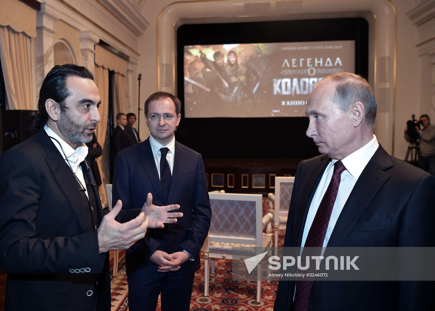 President Vladimir Putin attends screening of film Furious (Legend of Kolovrat)