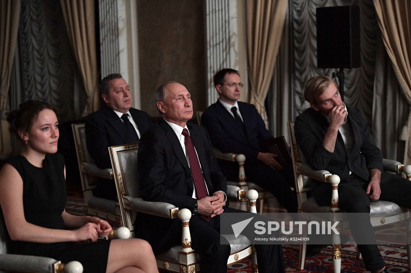 President Vladimir Putin attends screening of film Furious (Legend of Kolovrat)