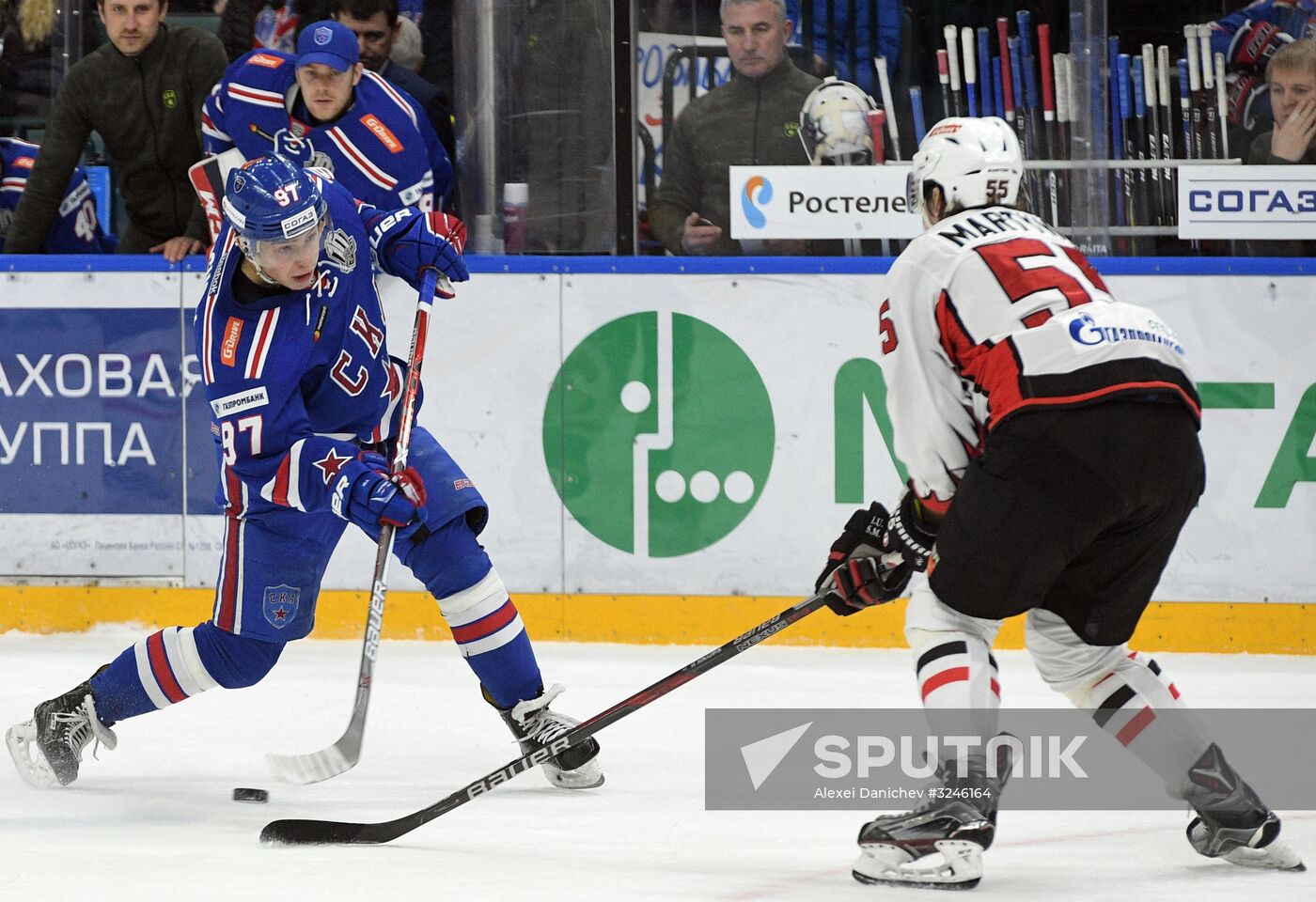 Kontinental Hockey League. SKA vs. Avangard